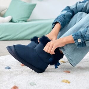 Botas Australianas Lazo Pelo Water Repellent B&W