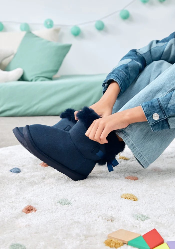 Botas Australianas Lazo Pelo Water Repellent B&W