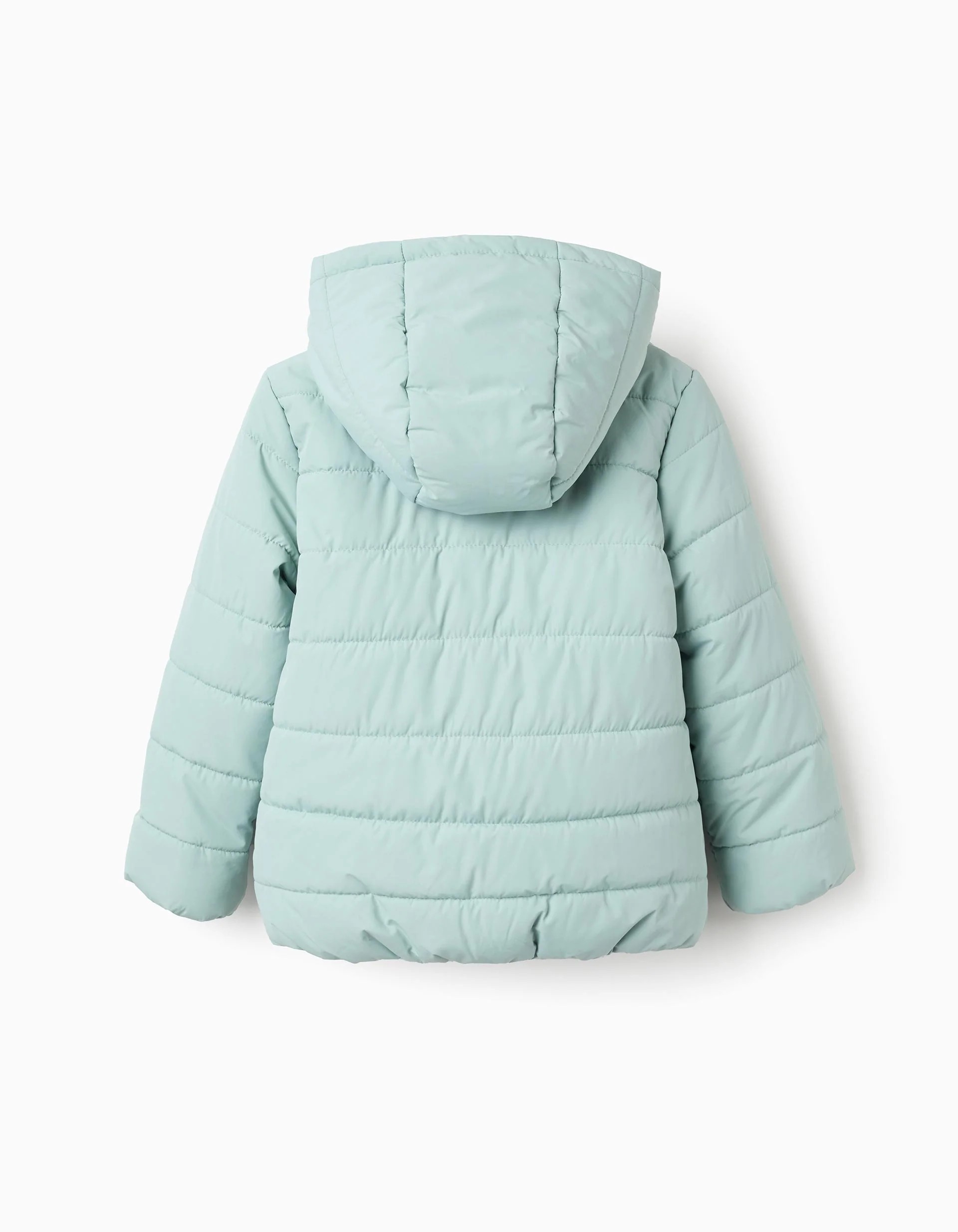 Chaqueta Acolchada con Capucha y Forro Polar para Niña, Verde Agua marca Zippy - Imagen 3