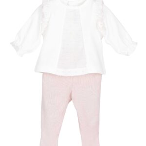 Conjunto Polaina Familia Goa bebé rosa Calamaro 00-6 meses · Dos piezas · Primeras puestas