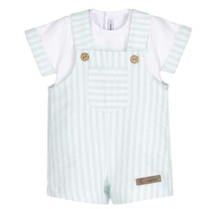 Conjunto bebé peto Calamaro Familia Bundi mint | 1-36 meses