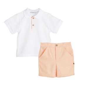 Conjunto niño Delhi con polo y pantalón corto Calamaro