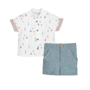 Conjunto Camisa y Pantalón Corto Yanam Niño – Calamaro
