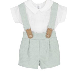 Conjunto pololo con tirantes colección Kavarati marca Calamaro 3 - 24 meses
