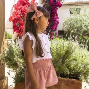 Blusa Alborán Calamaro blanca niña  3-10 años