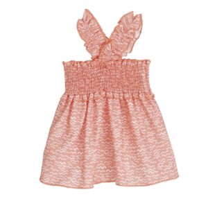 Vestido niña Calamaro familia Sikar coral bebé y niña
