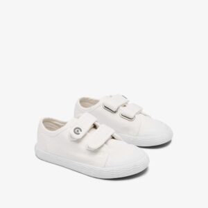 Zapatillas Goflex Barefoot Lona Blanca Conguitos