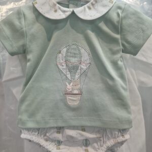 Conjunto Globo verde agua marca Tony Bambino 1 - 36 meses