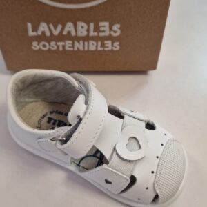 Sandalia respetuosa Teresa blanco L500 Titanitos