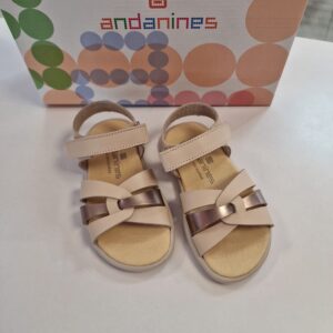 Sandalia Respetuosa Andanines: Estilo Barefoot en Crema /Cava251648-13 VAQUETILLA CAVA