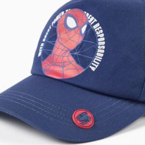Gorra Spider-Man para bebé y niño, azul oscuro
