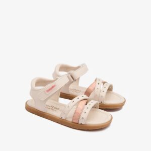 Sandalias Goflex Barefoot Tiras Corazones Beige COSH336006 BEIGE