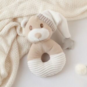 KIOKIDS SONAJERO PELUCHE OSITO CON GORRO