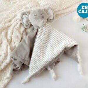 KIOKIDS DOUDOU ELEFANTE GRIS PARA BEBÉS 30CM