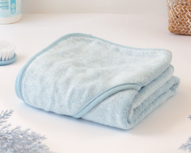TOALLA 100X100CMS 380GRS BAMBÚ AZUL