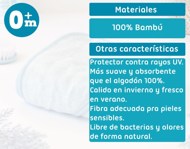 TOALLA 100X100CMS 380GRS BAMBÚ AZUL - Imagen 6
