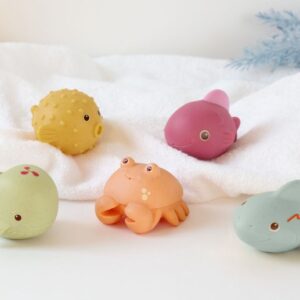 KIOKIDS SET DE 5 ANIMALES MARINOS ANTIMOHO PARA EL BAÑO