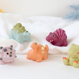 KIOKIDS SET DE 5 DINOSAURIOS ANTIMOHO PARA EL BAÑO