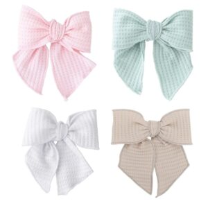 Lazo de pelo Rodas con pinza Calamaro · Blanco, Arena, Mint y Rosa