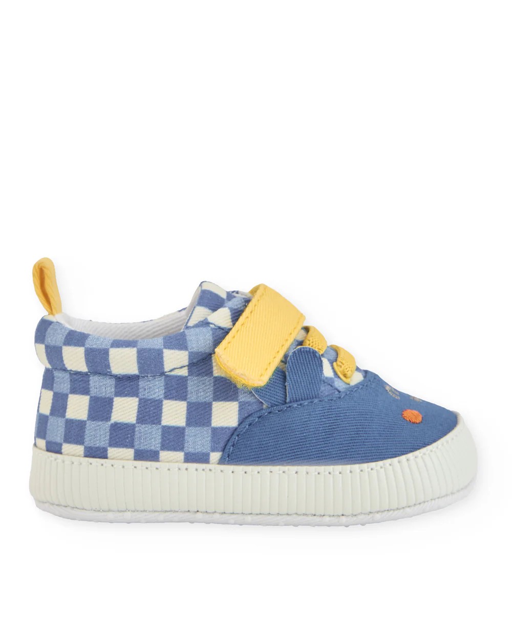 Zapatos bebé niño Tuc Tuc abejita azul vichy velcro