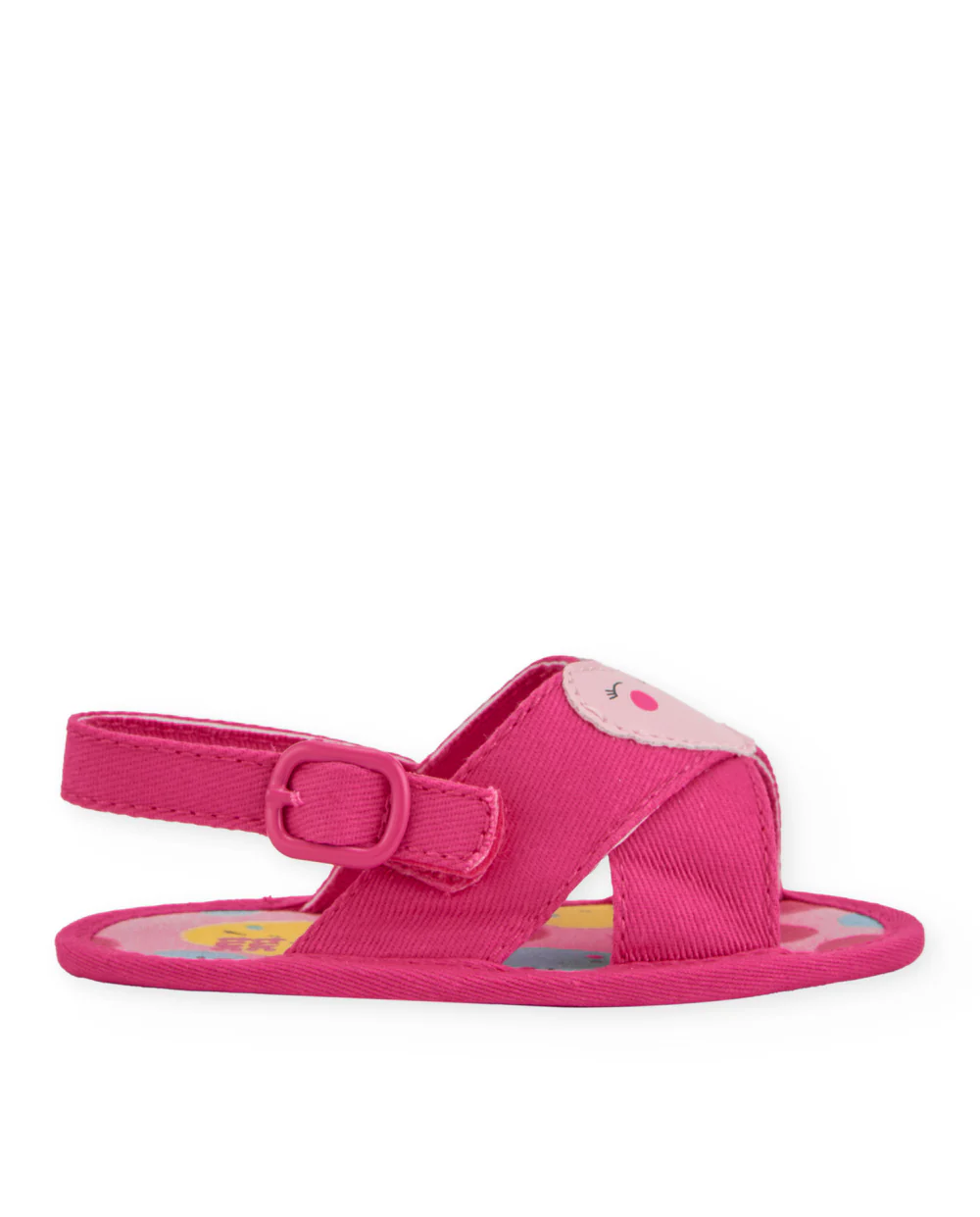 Sandalias bebe nina Tuc Tuc fucsia corazones velcro preandante