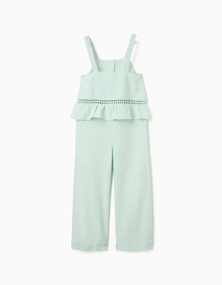 Mono nina Zippy verde menta calado tirantes