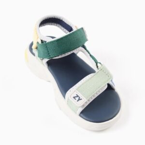 Sandalias nino Zippy multicolor deportivas velcro suela blanca