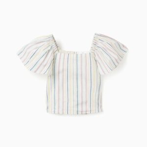 Blusa corta Zippy con rayas étnicas,  _26018