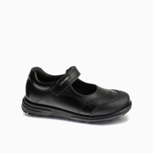 Zapato colegial nina Pablosky negro piel velcro suela antideslizante