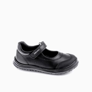 Zapato colegial nina Pablosky negro piel velcro suela antideslizante