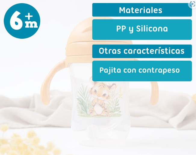 TAZA 300ML PP MOSTAZA/TIGRE - Imagen 4
