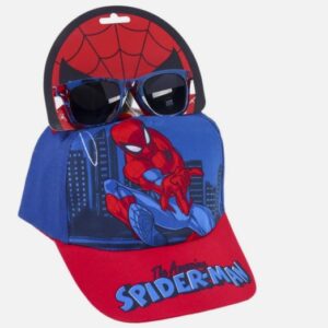 Spiderman Set Niños - Gorra Y Gafas De Sol 53 cm Con Protección Uv 100%
