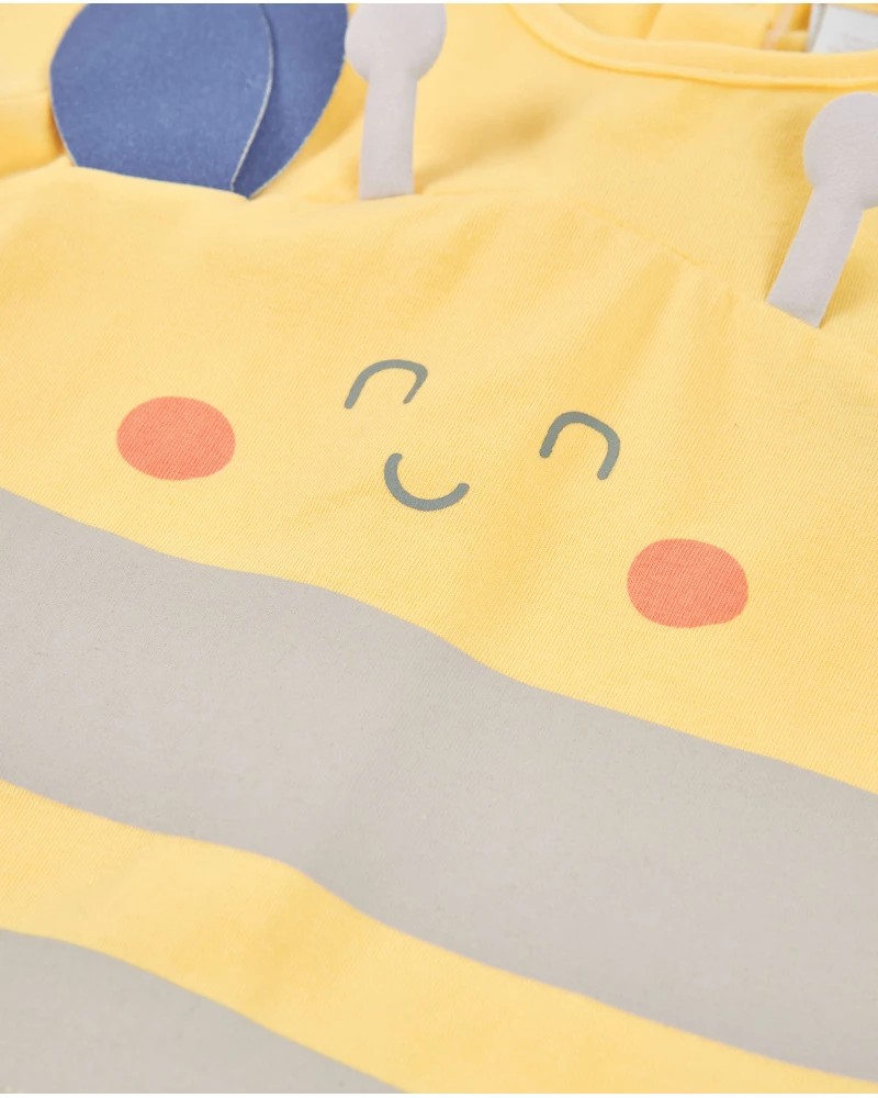 Bañador bebé niño Tuc Tuc abejita amarillo y azul vichy