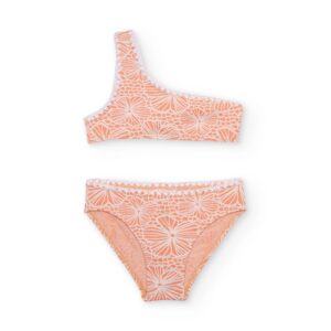 Bikini de niña de punto y estampado en relieve MARIE/NATH