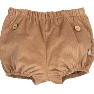 Pololo bebe Pampero pana fina camel marron claro cintura elastica botones madera decorativos aberturas piernas elasticas abullonado