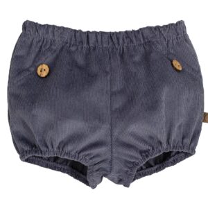 Pololo bebe Pampero pana fina azul claro cintura elastica botones madera decorativos aberturas piernas elasticas abullonado