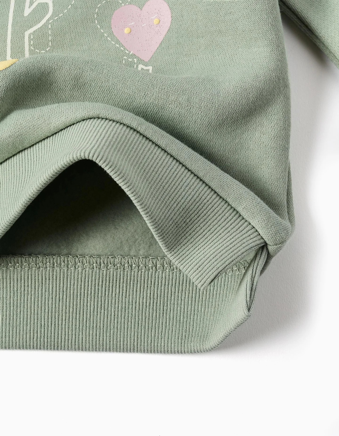 Sudadera bebé niña flores corazones - Imagen 4