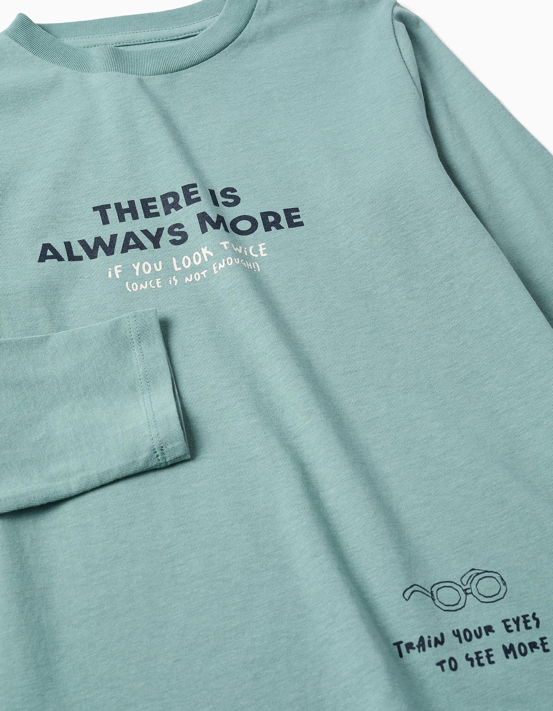 Camiseta de manga larga con estampado Always More - Imagen 2