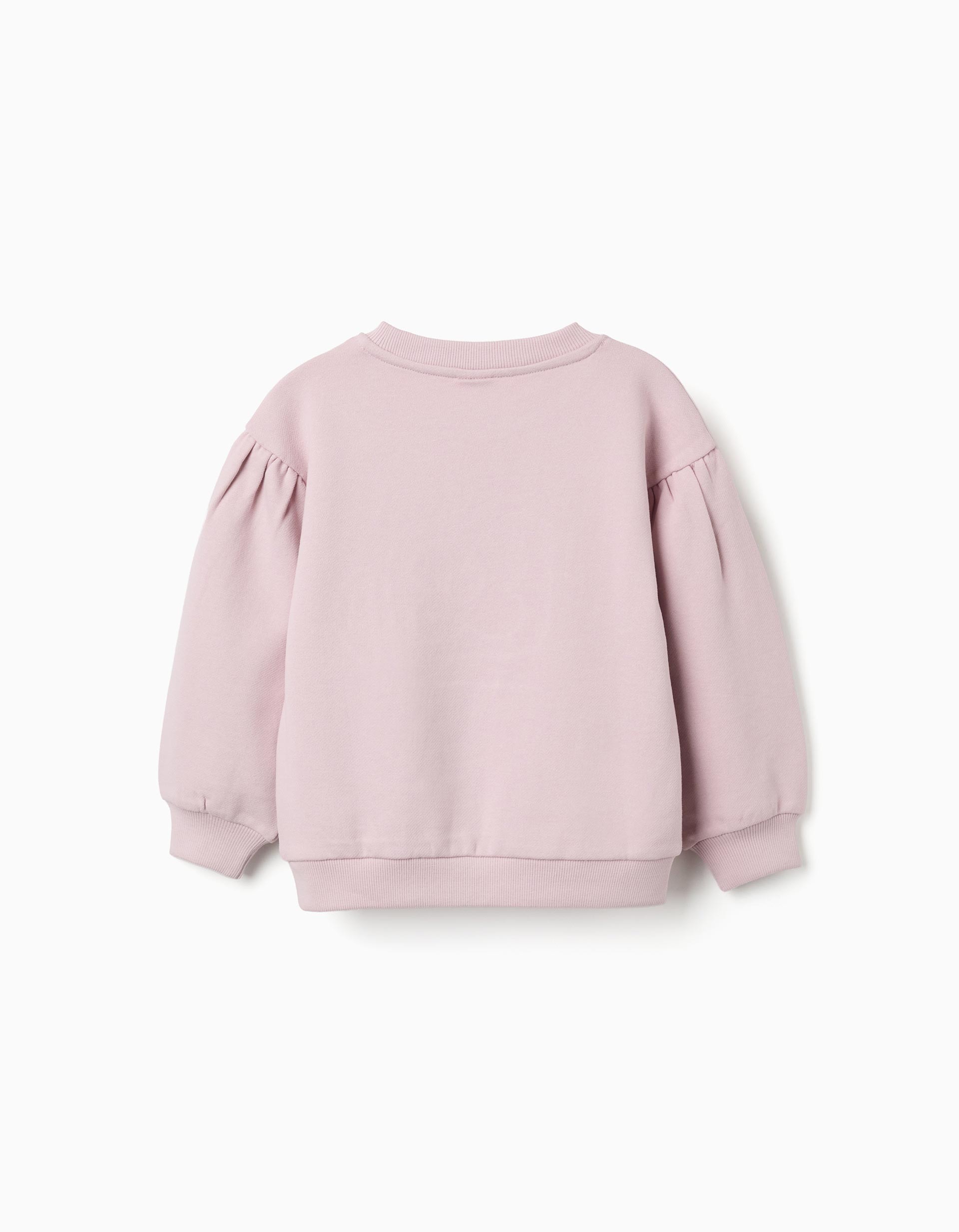 Sudadera de algodón con flores bordadas - Imagen 2