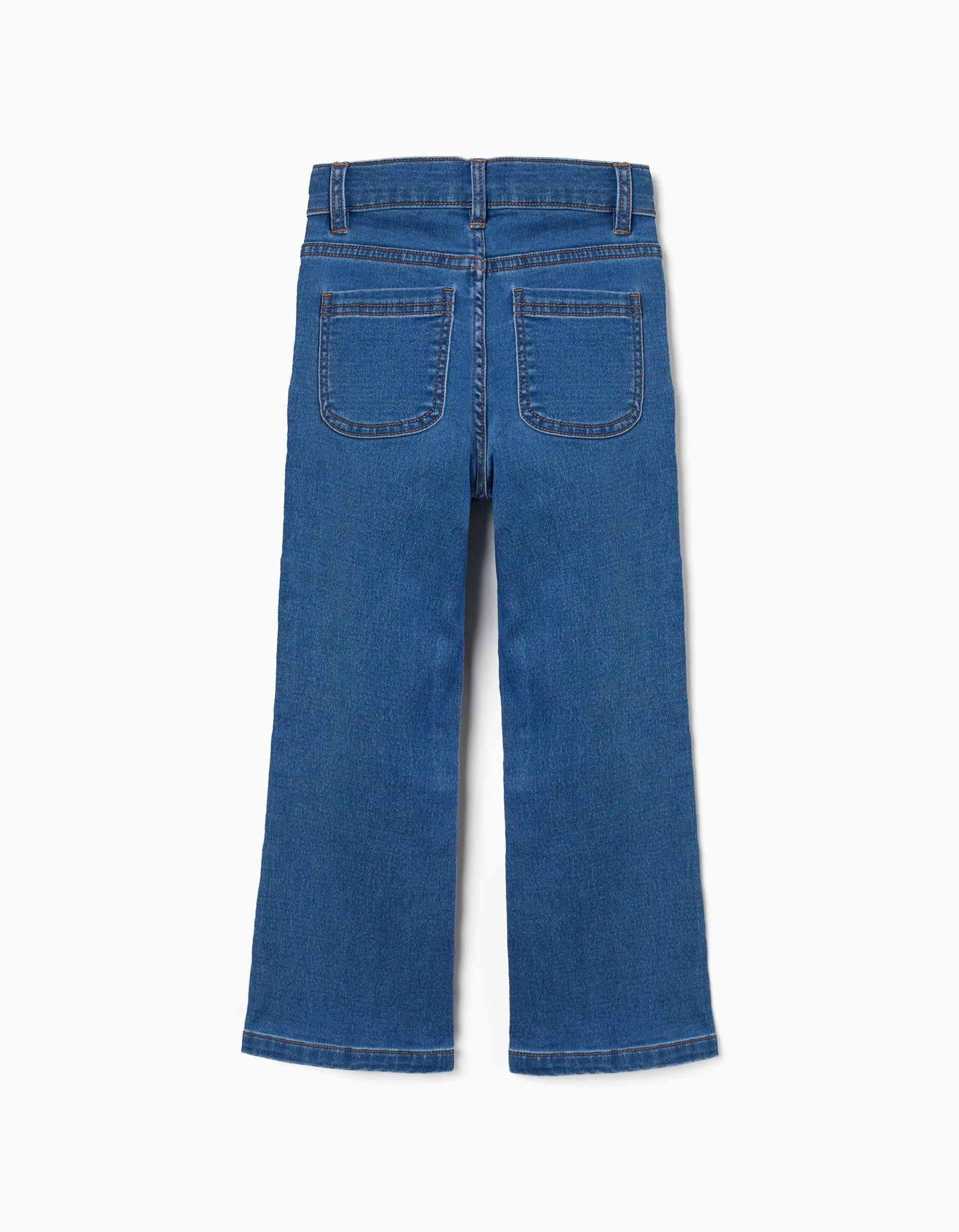 Pantalón vaquero campana elástico - Imagen 2