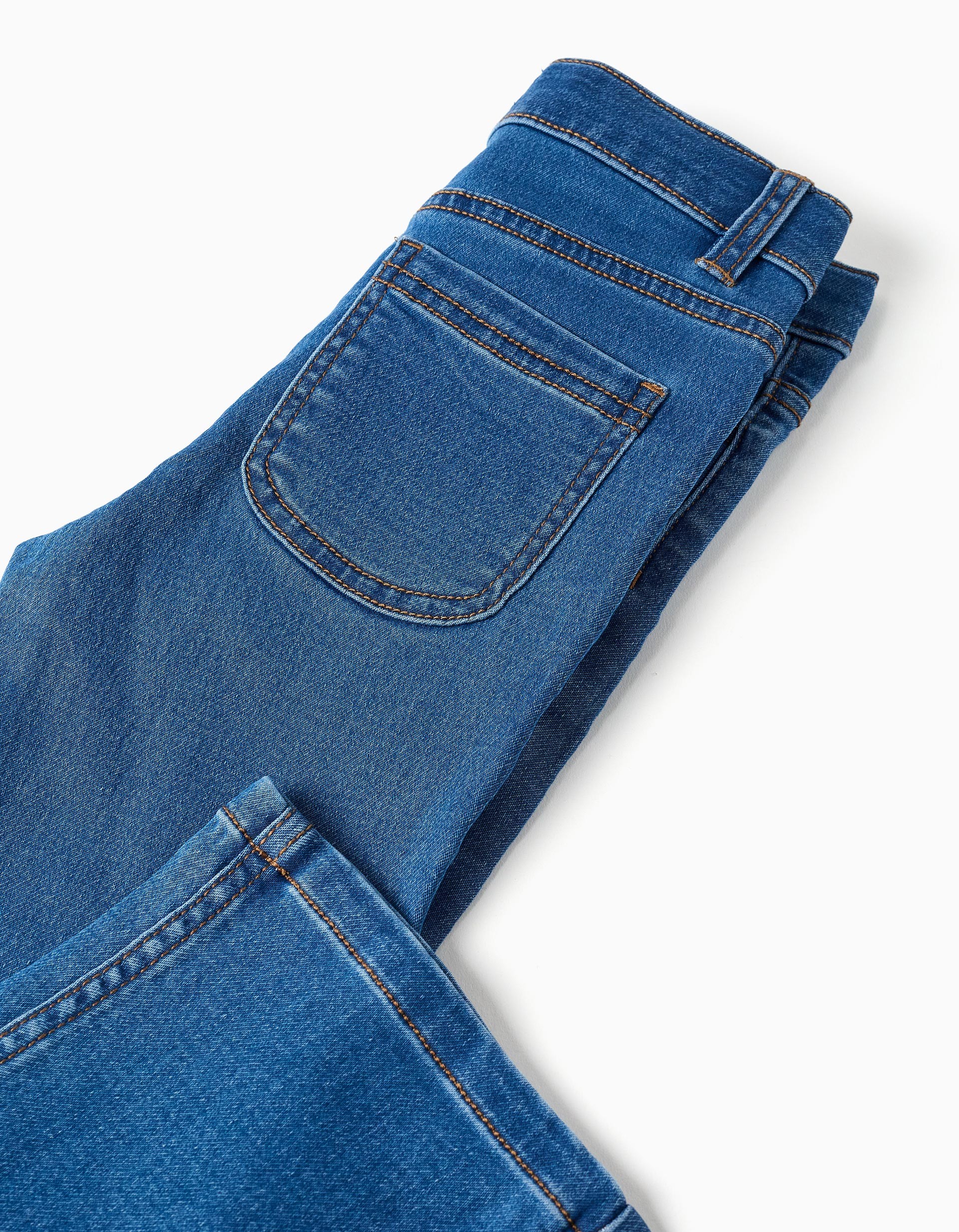 Pantalón vaquero campana elástico - Imagen 4