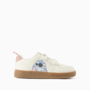 Zapatillas deportivas con estampado de Stitch para niña, beige claro