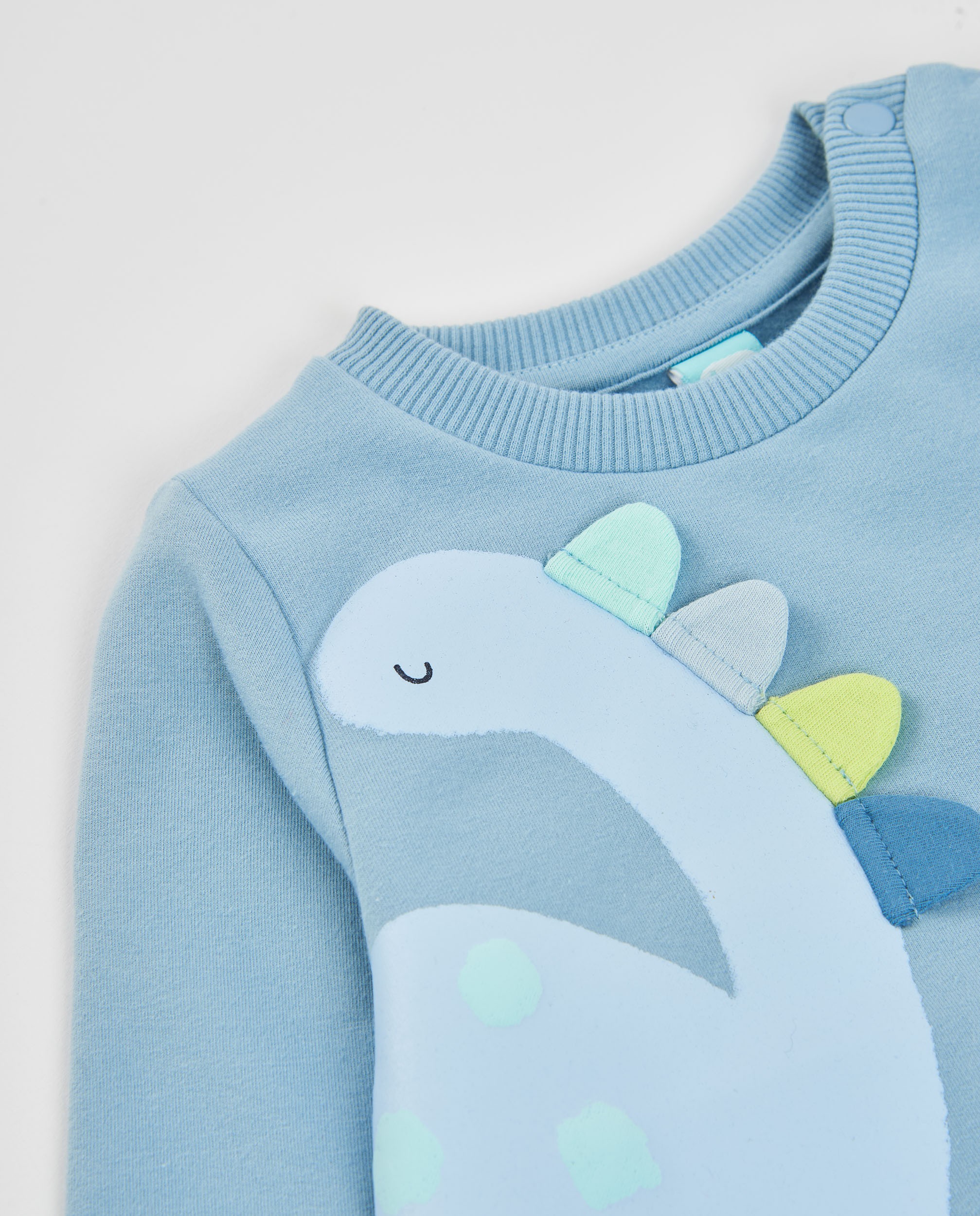 Conjunto Bebé Niño Sudadera Dinosaurio y Pantalón Estampado - Imagen 3