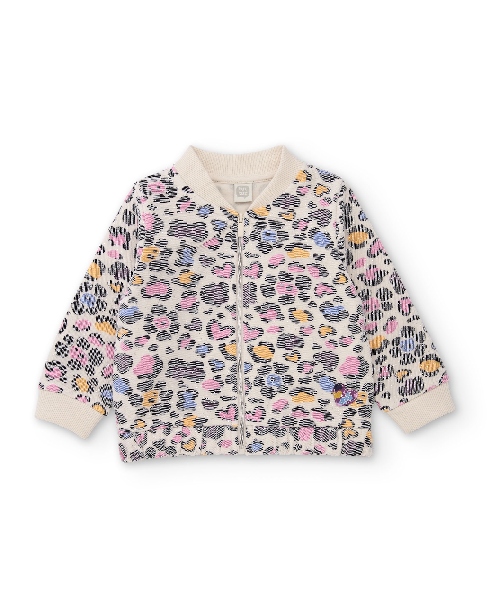 Chaqueta Niña Estampado Leopardo con Corazones TUC TUC - Imagen 3