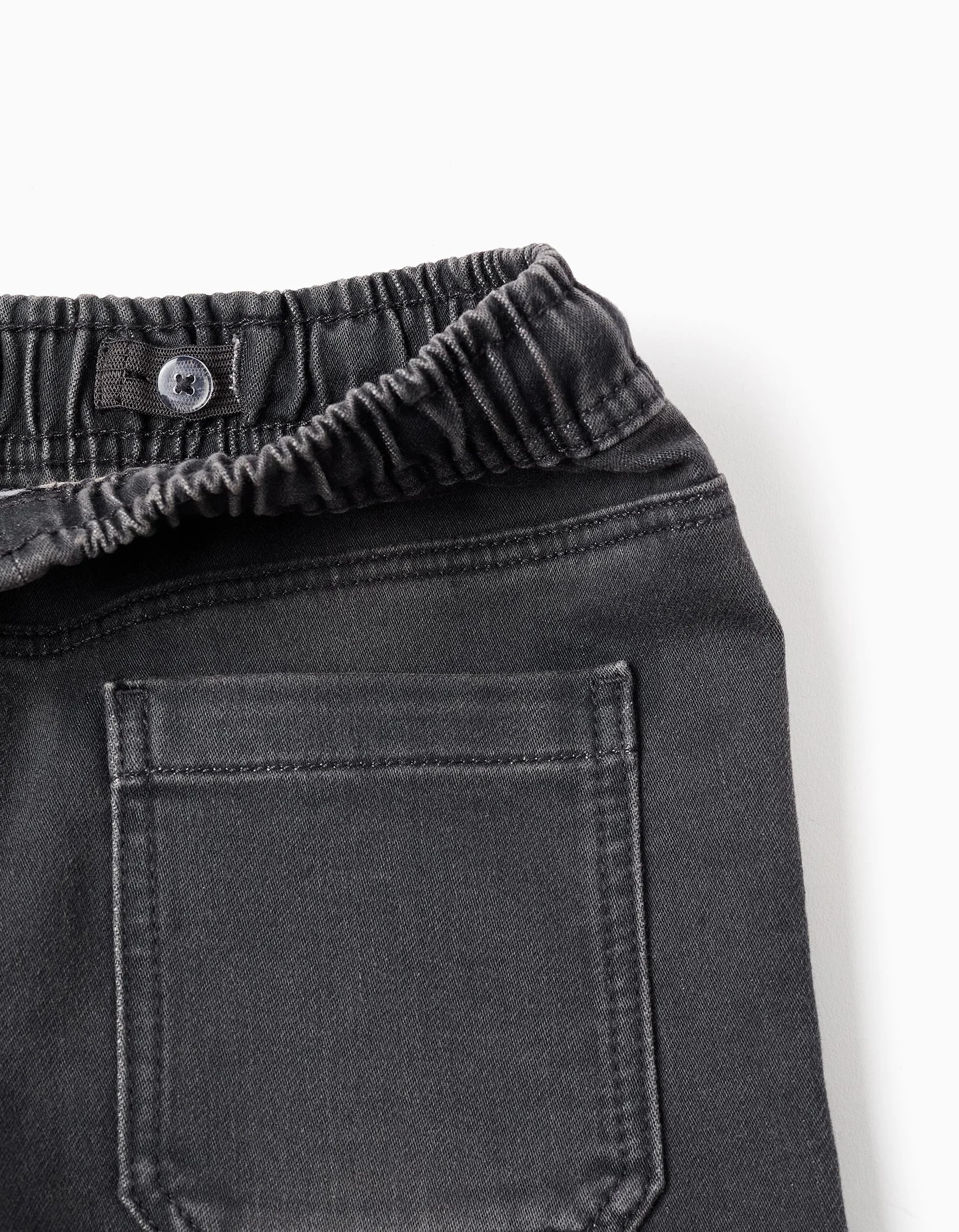 Pantalón jogger vaquero gris oscuro - Imagen 3