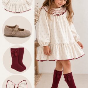 Vestido Niña bordado Calamaro Cangas