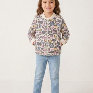 Chaqueta Niña Estampado Leopardo con Corazones TUC TUC