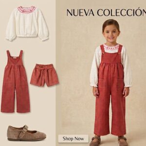 Peto Niña De Pana Pierna Ancha Teja
