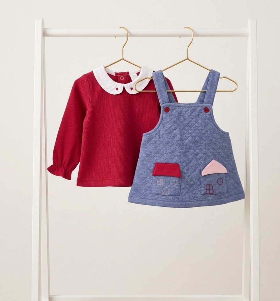 Conjunto Pichi y Blusa Tuc Tuc: Dulzura y Encanto para las Más Pequeñas