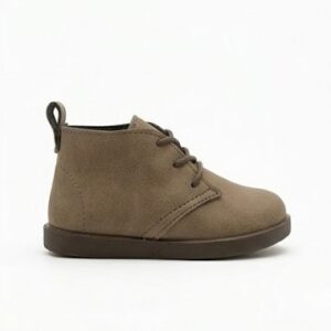 Zapatos niño respetuosos Chuches gris topo cordones suela flexible estrellas puntera ancha